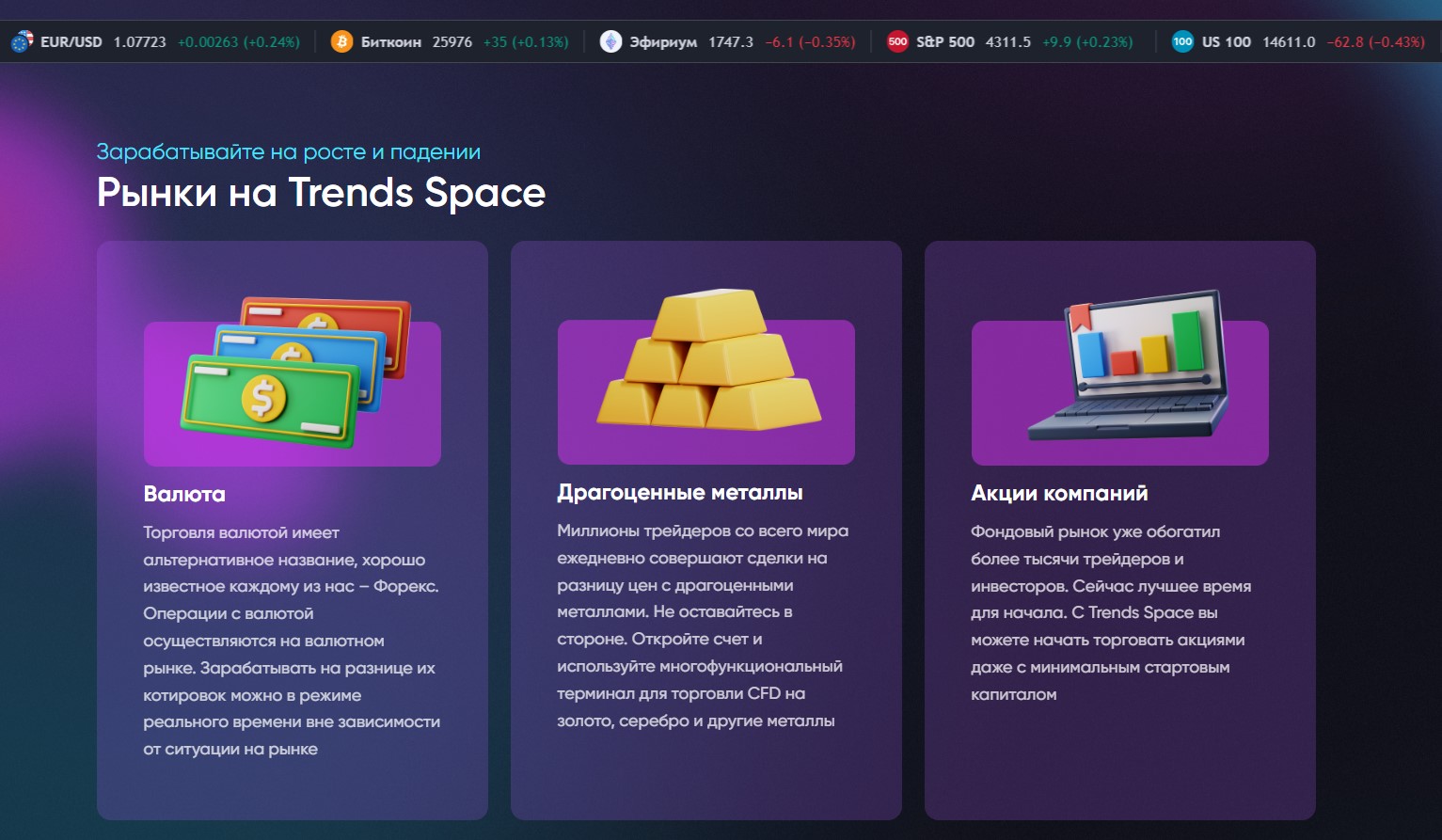 Trends Space рынки